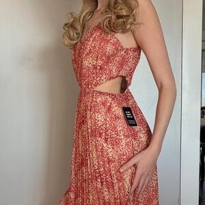 Brand New Express Floral Maxi Dress w/ Side Slits